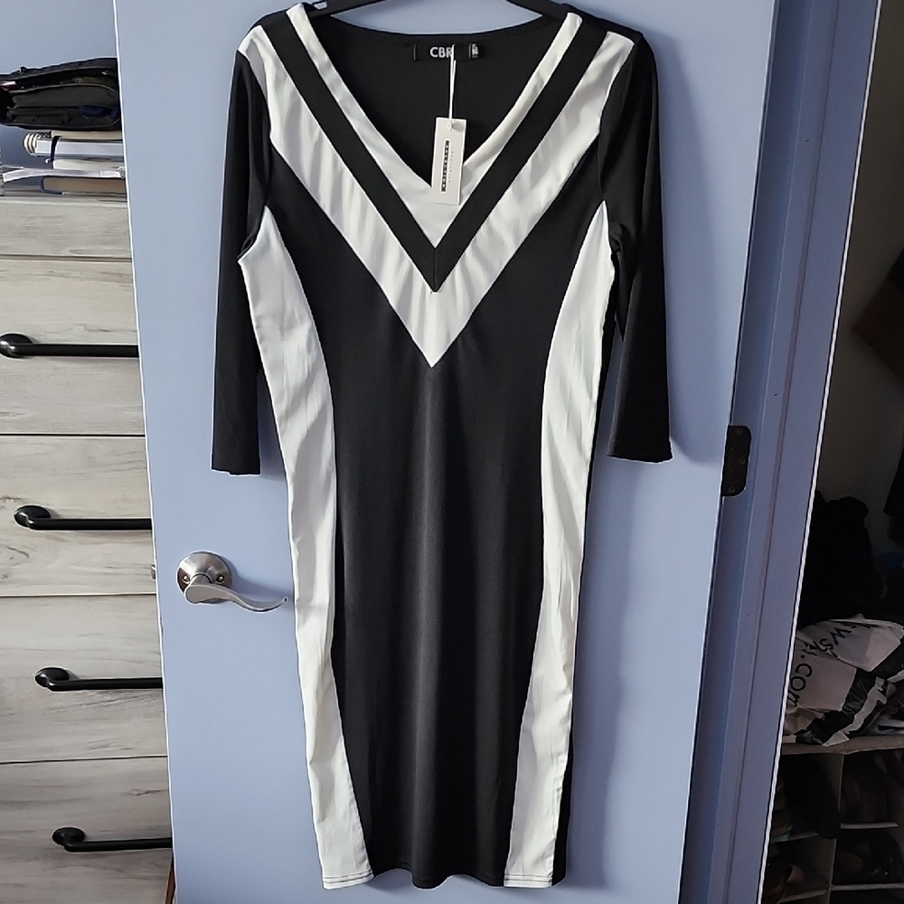 Black and White Women's Dress